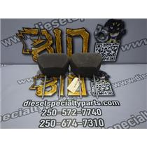 2001 2002 FORD F350 F250 XLT EXTENDED CAB OEM INTERIOR CLOTH HEADRESTS (GRAY)