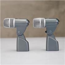 2 Shure Beta 56A Dynamic Snare & Tom Drum Microphones w/ A56D Mic Mounts #56951