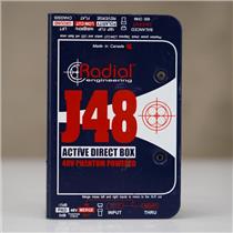 Radial Engineering J48 1-Channel 48V Phantom Power Active Direct Box #56835