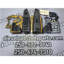 2002 2003 FORD F350 LARIAT CREWCAB POWER WINDOW SWITCHES ( 4 ) GRAY OEM