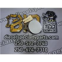 2002 2003 FORD F350 LARIAT CREWCAB FUEL GAS DOOR COVER ( WHITE PAINT ) OEM