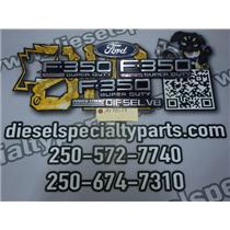 2002 2003 FORD F350 LARIAT CREWCAB EMBLEMS ( 4 ) RATED 6/10 "F350 LARIAT "
