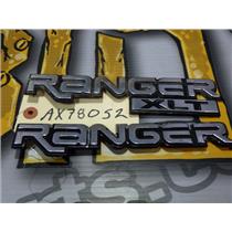 2004 2005 FORD RANGER XLT EXTENDED CAB 4.0 AUTO 4X4 OEM EMBLEMS (2) RANGER XLT