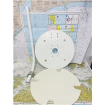 Boaters' Resale Shop of TX 2510 1801.02 RADAR/SATELLITE DOME 18" PEDESTAL MOUNT