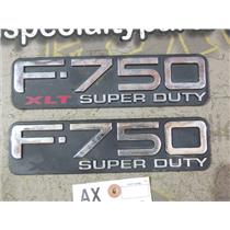2004 2005 FORD F750 CAB CAT C7 DIESEL 6-SPEED MANUAL OEM EMBLEMS F750 SUPERDUTY