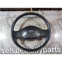 2004 2005 FORD F750 CAB CAT C7 DIESEL 6-SPEED MANUAL OEM STEER WHEEL BLACK HORN