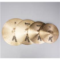 Zildjian K Series Cymbal Pack w/ Case & Xtras Ride Dark Crash Hi Hats #57517