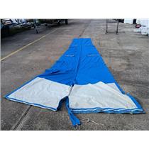 Boaters' Resale Shop of TX 2510 1108.01 BANKS SAIL 4' x 15'8" BLUE SAIL COVER