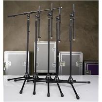5 DR Pro DR210 Tripod Studio Mic Stands w/ Telescoping Boom Arms #57751
