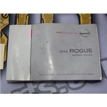 2010 NISSAN ROGUE 2.5 4CLY AWD AUTO SL OEM OWNERS MANUAL