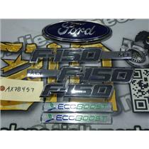 2013 2014 FORD F150 XLT 3.5 ECO BOOST AUTO 4X4 OEM EXTERIOR EMBLEM SET
