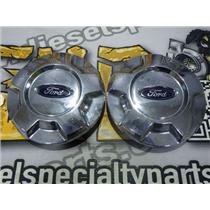 2013 2014 FORD F150 XLT 3.5 ECO BOOST AUTO 4X4 OEM HUB CAPS (2) CHROME PAIR