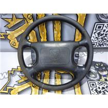 2000 2001 DODGE RAM 3500 REG CAB LEATHER WRAPPED STEER WHEEL *VERY WORN*