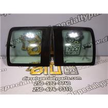 1995 1996 DODGE RAM 2500 SLT EXTENDED CAB REAR SIDE GLASS WINDOWS (SET)