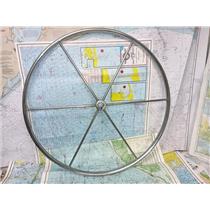Boaters' Resale Shop of TX 2508 2310.02 SS 28" STEERING WHEEL FOR 1" SHAFT