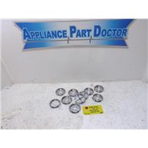 Viking Range PB010304 010348-000 Set of 10 Knob Bezels Used