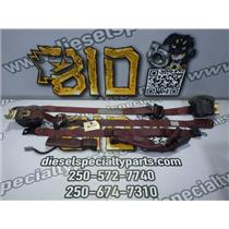 1997 1998 FORD F150 REGULAR CAB XLT 4.6 4X4 OE SEAT BELTS (SET) 3 PASSENGER RED