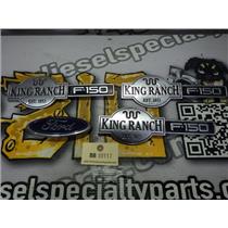 2002 2003 FORD F150 EXT CAB KING RANCH 5.4 AUTO 4X4 OEM EMBLEMS SET (4)