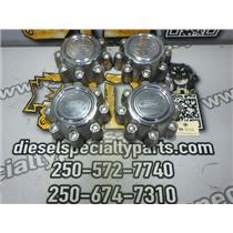 2003 2004 FORD F350 XLT 6.0 DIESEL ZF6 2WD OEM CHROME CENTRE HUB CAPS (4) SET
