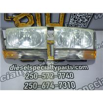 2003 2004 FORD F350 F250 XLT COMPLETE OEM HEADLIGHT / SIGNAL MARKER LIGHT SET