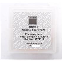 Trumpf Focusing Lens No. 1772319 f 130.00 mm, D 40.00 mm