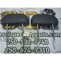 2008 2009 DODGE RAM 3500 6.7 DIESEL G56 QUAD CAB OEM REAR SEAT LEATHER HEADRESTS