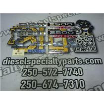 2008 2009 DODGE RAM 3500 6.7 DIESEL G56 4X4 EMBLEMS BADGE SET ( 11 ) OEM