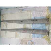 Boaters' Resale Shop of TX 2602 1406.01 ALUMINUM  59" SPREADERS w/o  LIGHTS