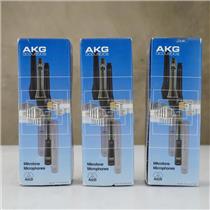 3 AKG D4400 Dynamic Microphones w/ Hosa Ground Lift XLR Adapters #48061
