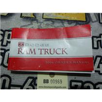 2006 DODGE RAM 1500 5.7 AUTO 4X4 QUAD CAB OEM OWNERS MANUAL