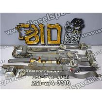 2008 2009 DODGE 3500 6.7 AUTO 4X4 QUAD CAB SEAT BELT SET (6) PASSENGER - GRAY