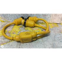 Boaters' Resale Shop of TX 2603 0801.15 MARINCO 30 AMP 125 VOLT Y-ADAPTER 157AY
