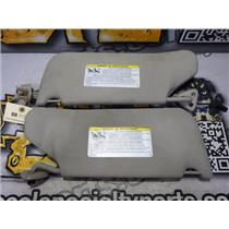 2006 2007 DODGE CHARGER 5.7 HEMI SHAKER OEM INTERIOR SUN VISORS (SET) LIGHT GRAY