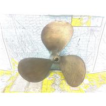 Boaters' Resale Shop of TX 2604 1101.01 BRONZE 3 BLADE 18LH15 PROP-1.25" SHAFT