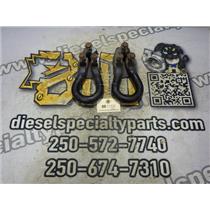 2002 2003 FORD F350 F250 XLT 4X4 7.3 L V8 TOW HOOKS ( 2 ) 1C3417A954AA BLACK OEM