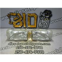 2002 2003 FORD F350 F250 XLT 4X4 7.3 L V8 HEADLIGHT SET ( PAIR ) OEM