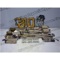 1999 2000 FORD F350 XLT EXTENDED CAB ROOF MOUNTED SEAT BELTS (TAN) 6 PASSENGER