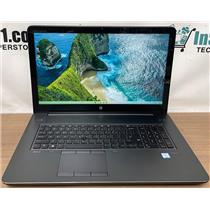 HP ZBook 17 G3 W11P NVIDIA Quadro i7-6820HQ 2.70GHz 16gb RAM 500gb SSD w/CHARGER