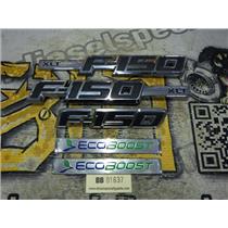2013 2014 FORD F150 XLT ECO BOOST EXTERIOR OEM EMBLEMS BADGES (SET) OF FIVE