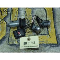 1999 2000 FORD F350 XLT 7.3 DIESEL ZF6 IGNITION KEY W /DOOR LOCK TUMBLER BARREL