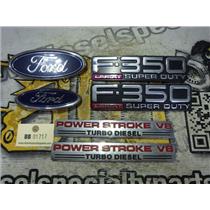 2003 2004 FORD F350 LARIAT 6.0 DIESEL AUTO 4X4 EMBLEMS BADGES SET (6)