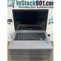 LOT 10 HP Chromebook 13 G1 Intel Pentium 1.5GHz NO POWER FORS PARTS READ!