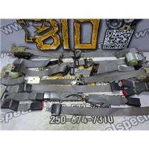 2003 2004 FORD F350 LARIAT 6.0 DIESEL AUTO 4X4 SEAT BELT BELTS SET (6) GRAY