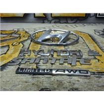 2010 2011 SANTA FE SE 3.5 V6 AUTO SUV AWD OEM CHROME EMBLEMS BADGES SET