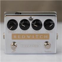 Red Witch Fuzz God Guitar Effects Pedal Chrome #58758