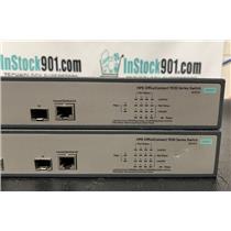 Lot 2 HP 1920-8G-PoE  (65W) Switch (JG921A), 8-Port PoE  Ethernet, 2 SFP