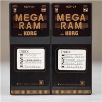 2 Korg MCR-04 Mega RAM Cards Loaded with Wavestation Sounds #59271