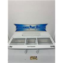 LG Refrigerator ACQ85428613 AEC73317502 Crisper Drawer Frame & Rails Used