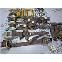 2004 2005 TOYOTA TUNDRA LIMITED 4.7 AUTO 4X4 SEAT BELTS SET 5 BROWN OEM