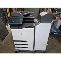 LEXMARK CX825 COLOR LASER ALL IN ONE VERY LIGHTLY USED PC IS 11K WORKS EXCELLENT